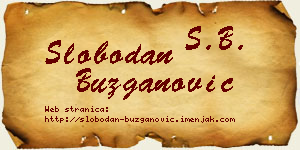 Slobodan Buzganović vizit kartica